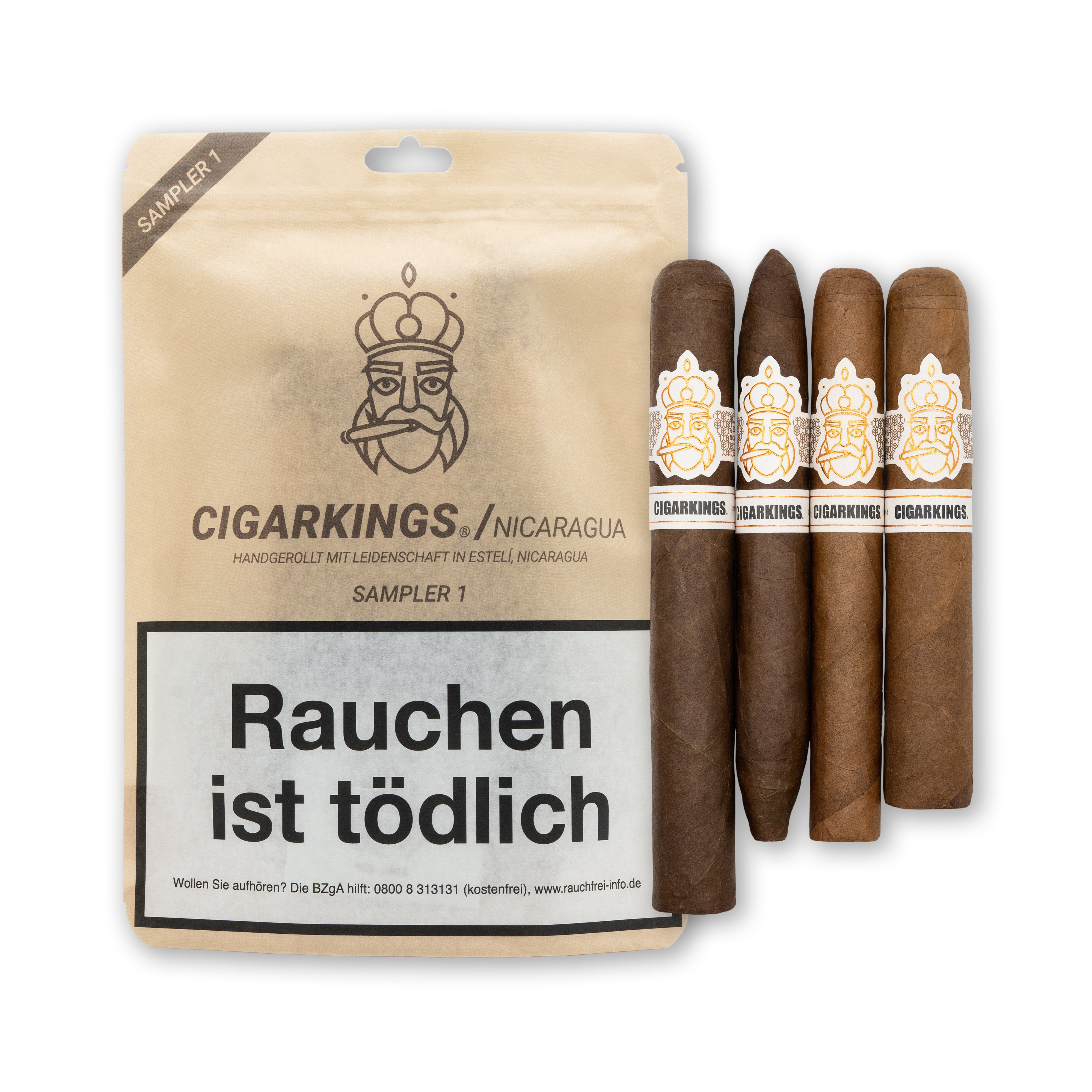 CigarKings Nicaragua Zigarren Sampler 1 Corona Robusto Elegantes Toro